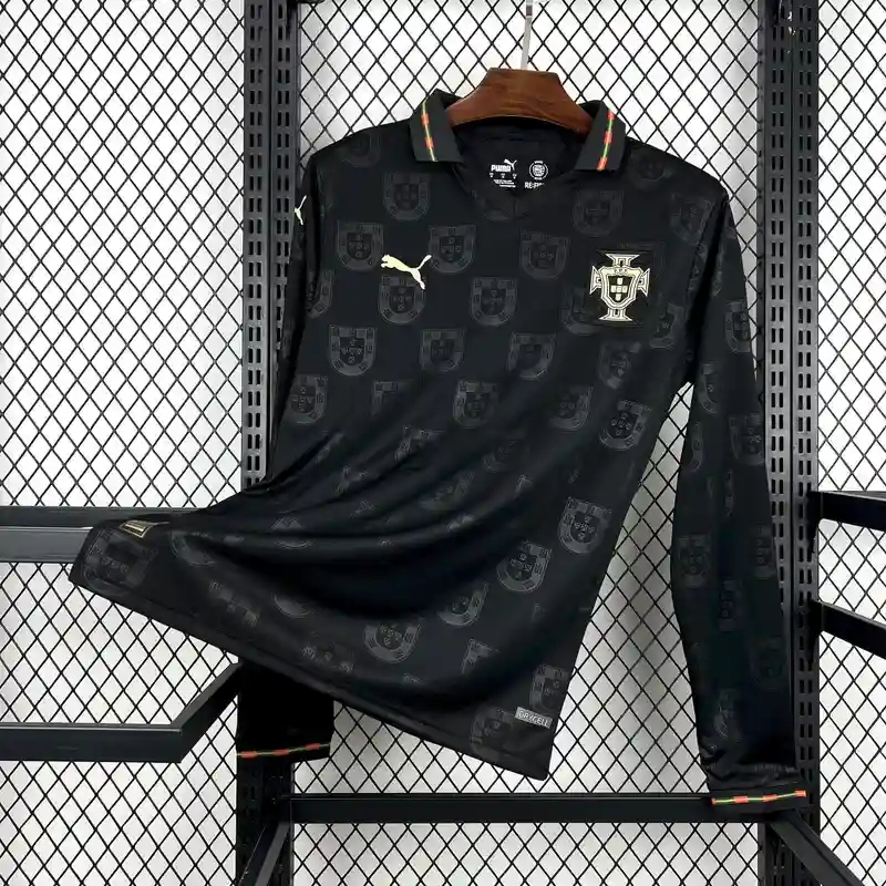 Portugal Soccer Jersey Away Long Sleeve Custom Shirt World Cup 2026