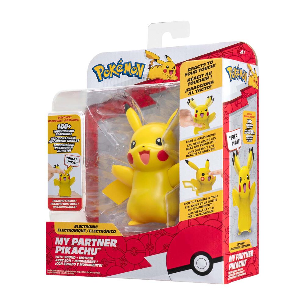 POKÉMON Interaktywna figurka Pokémon Mój Partner Pikachu, ze światłem i dźwiękiem