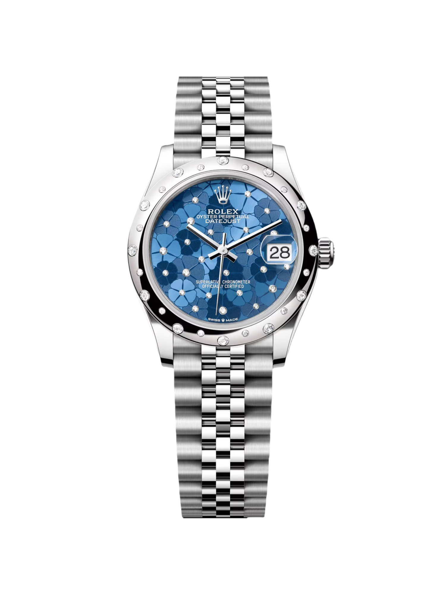[2026 Mirror Grade]RLX Datejust m278344-0037/0038 Blue Floral Motif Dial 31mm Oyster