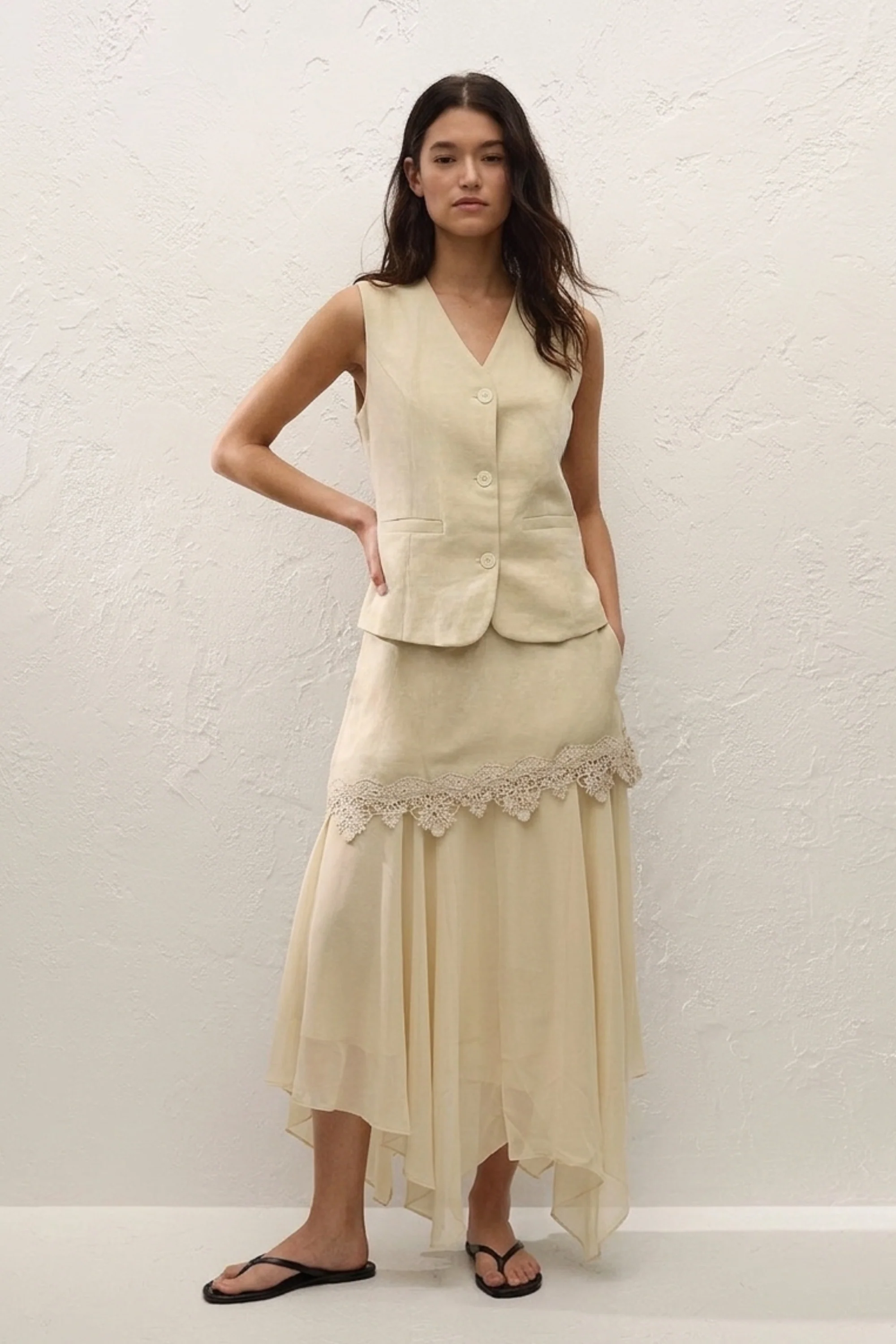 Florence Ivory Layered Co-ord