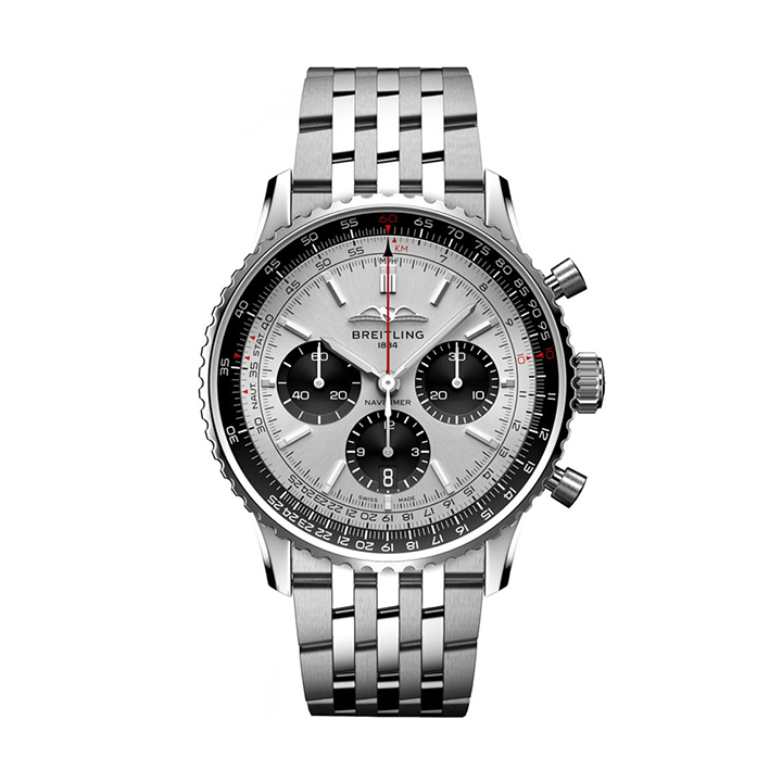 [2026 Mirror Grade]Breitling AB0138241G1A1 Navitimer B01 Silver Dial
