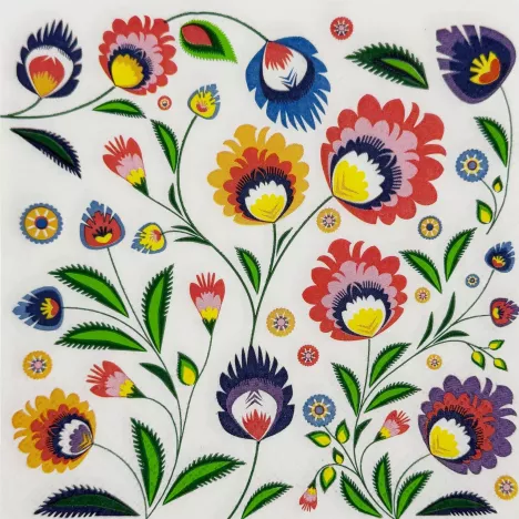 PAW Serwetki papierowe PAW Polish Folk 33x33 cm 20 szt wielokolorowe