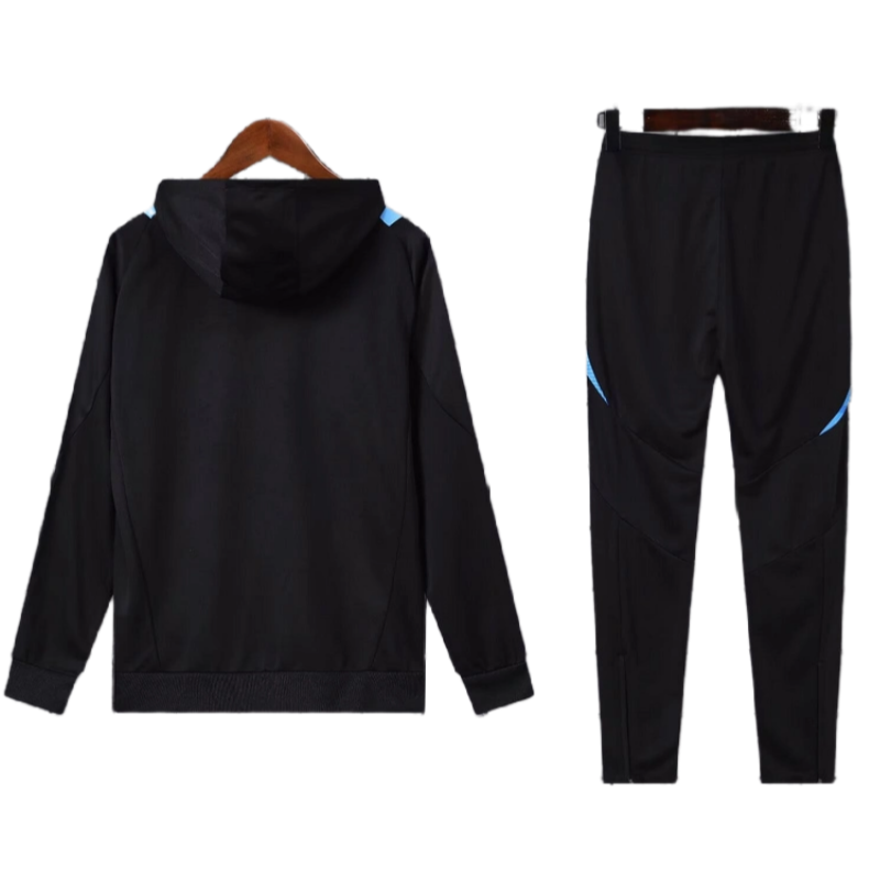 Argentina Nation 2024-25 Hooded Black Training Tracksuit Kits