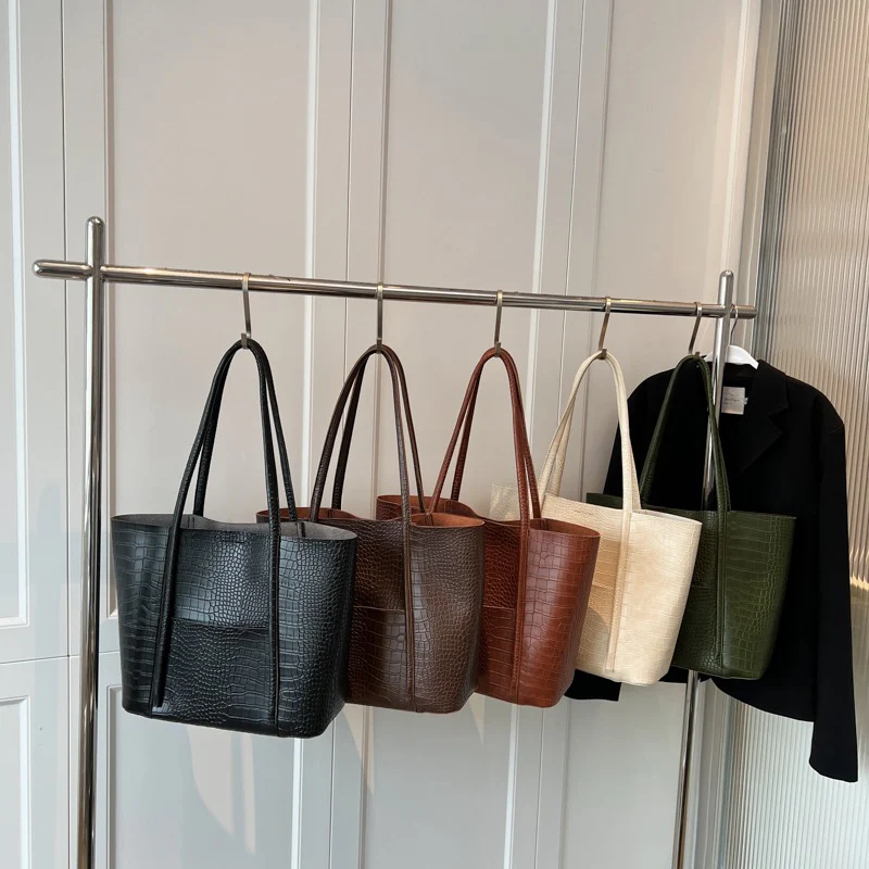 Faux Croc Tote