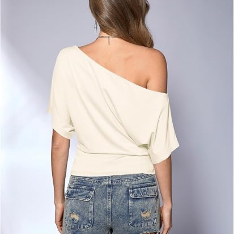 Women's Off The Shoulder Tops Asymmetrical Summer Going Out Top