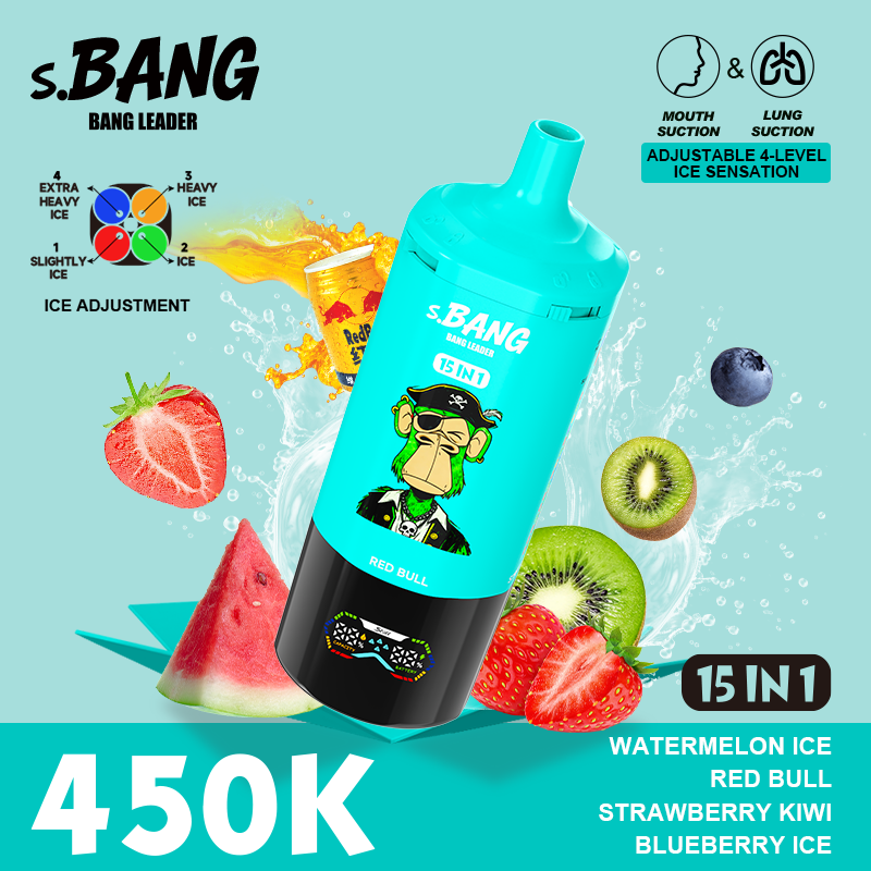 Bang 450K Puffs 15-in-1 Prefilled Vape | 15 Flavors,  Rechargeable