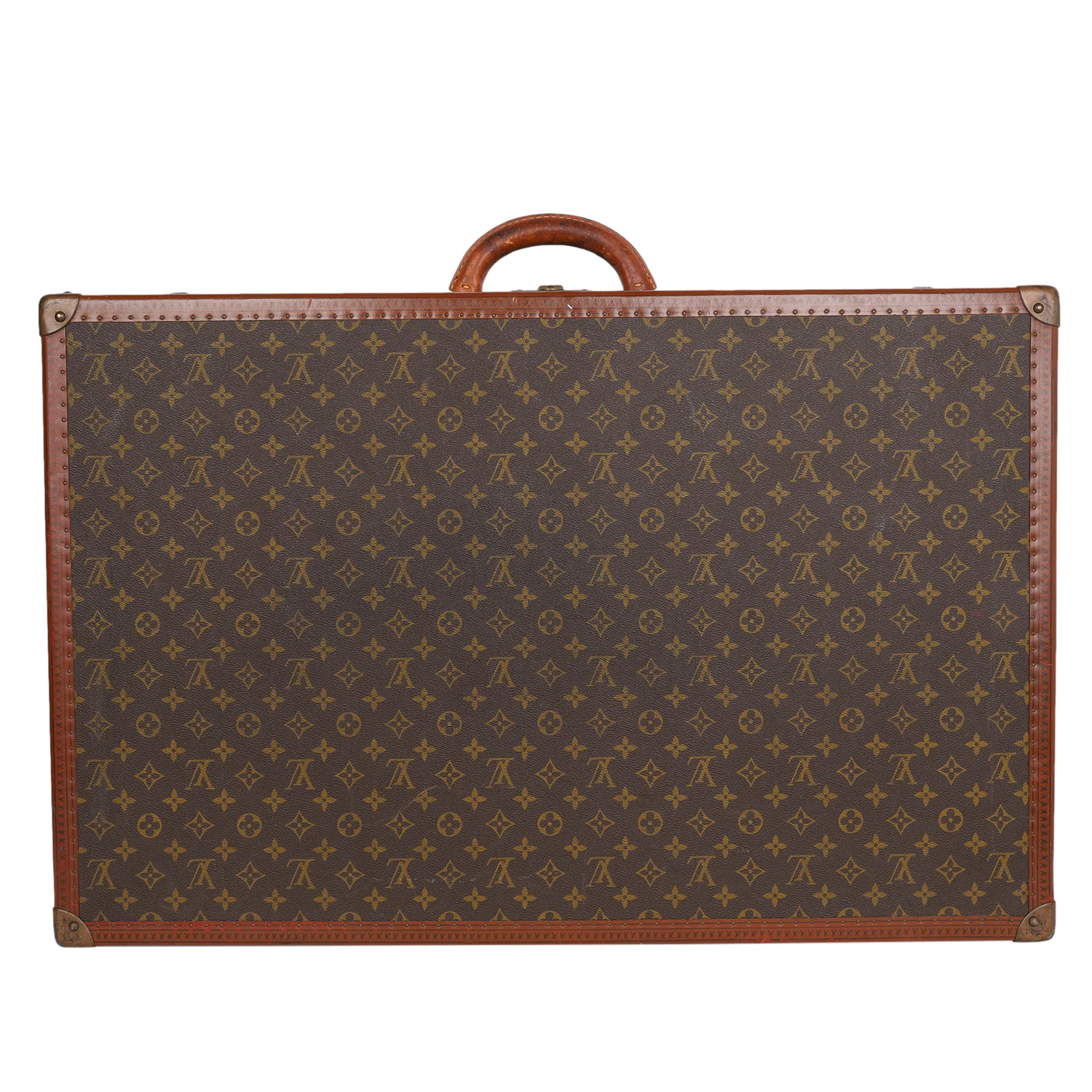 Monogram Alzer 80 Hard Case Trunk Weekend Travel Bag (Authentic Pre-Owned)