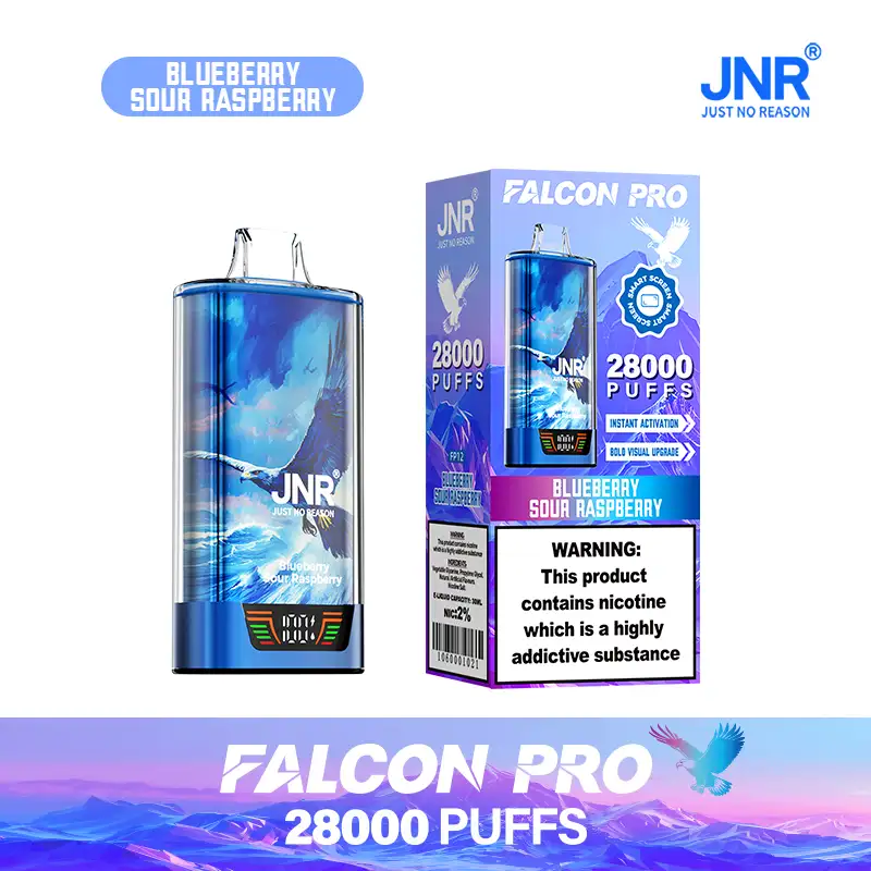 JNR - Falcon Pro - 28K - Disposable Vape - Blueberry Sour Raspberry