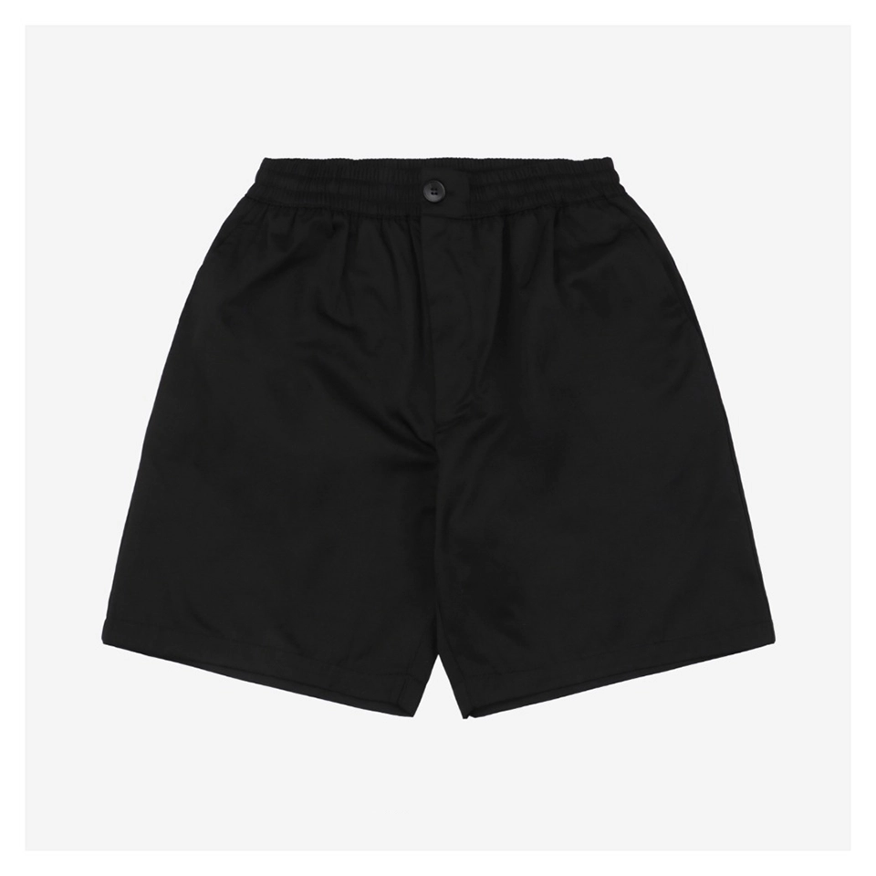 Ami Rear Pocket Logo Embroidered Shorts (Brown/Black)