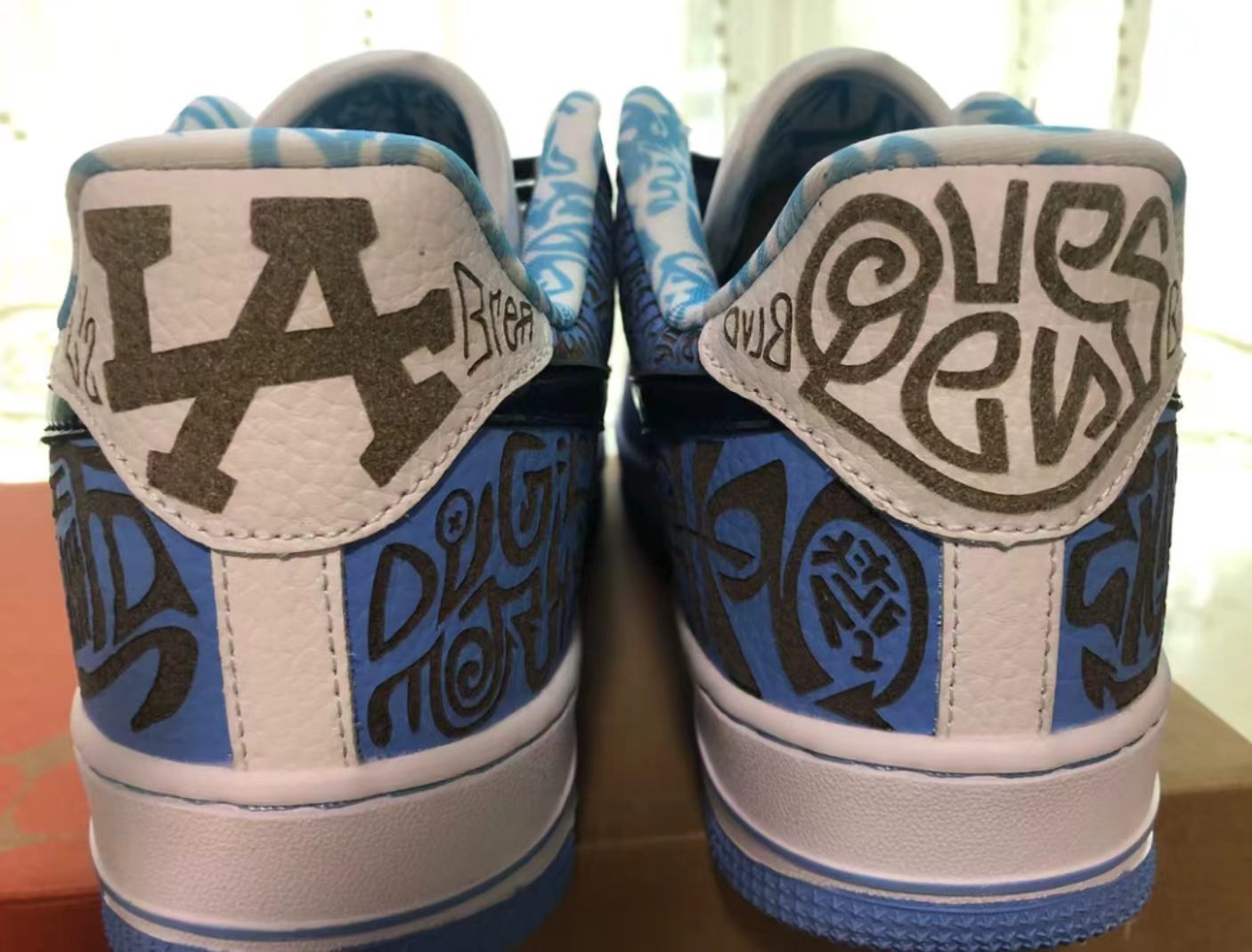 Nike Air Force 1 Low "Blue/White Graffiti"