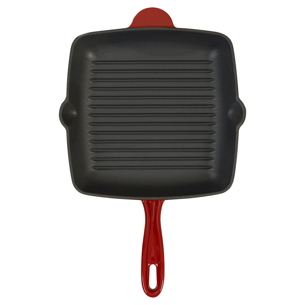 MG HOME Patelnia grillowa 26 cm MG Home Infinito, żeliwna, czerwona