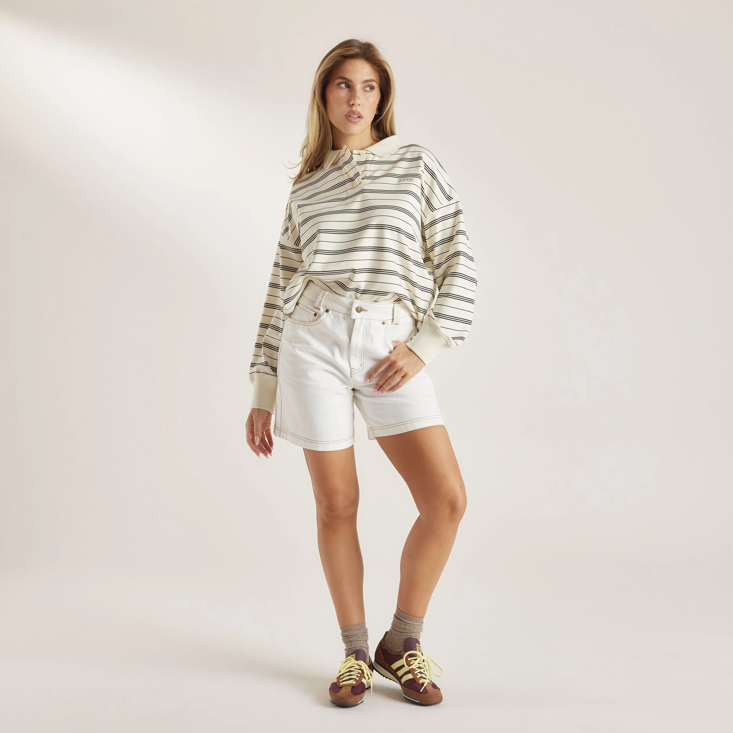 Striped Rugby Shirt - Cream