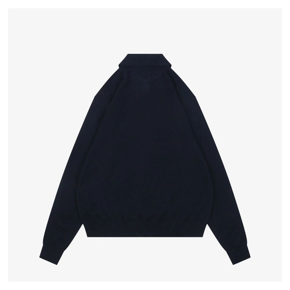 MM Cashmere Blend Logo Polo Knit
