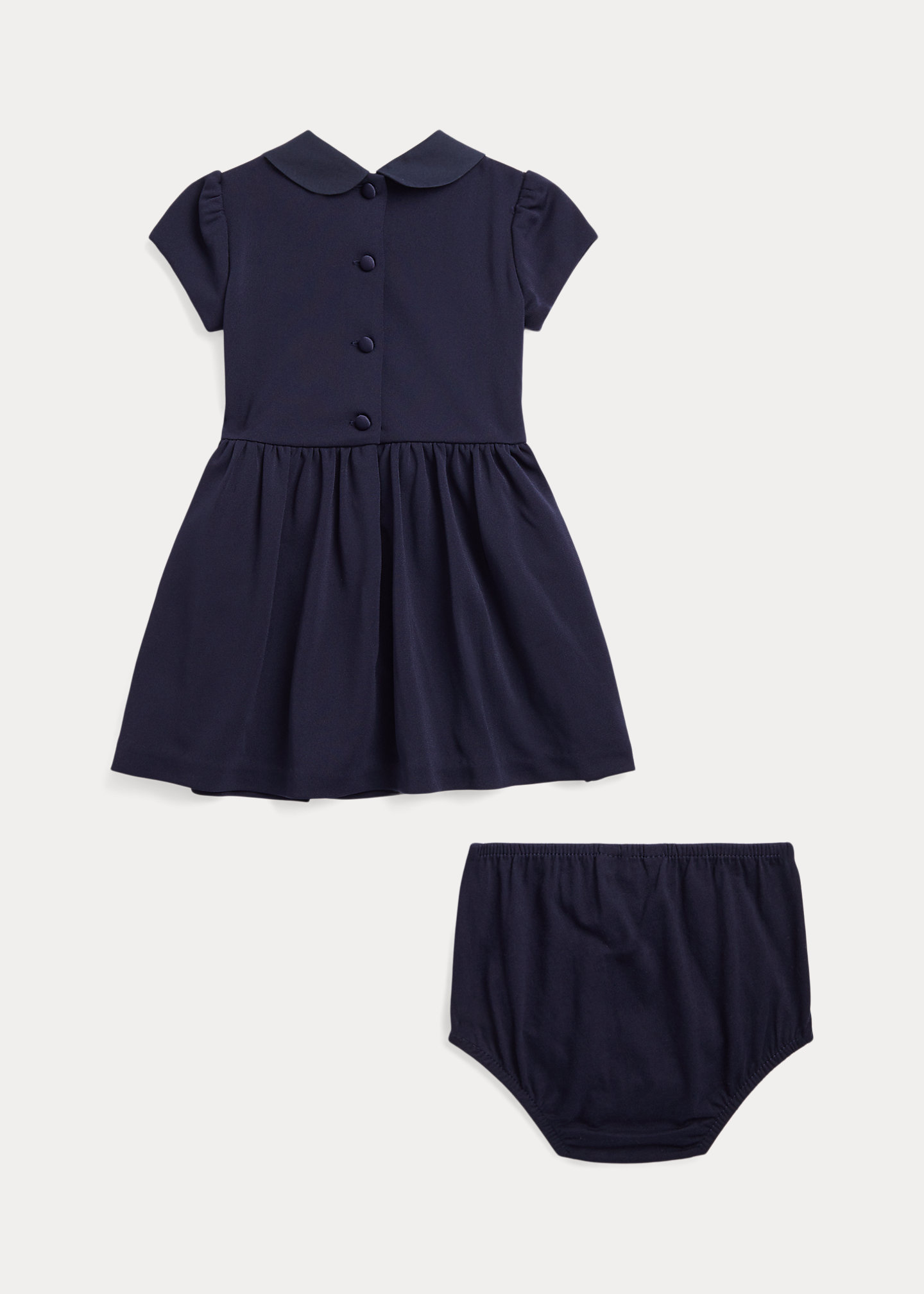 Collared Crepe Dress & Bloomer