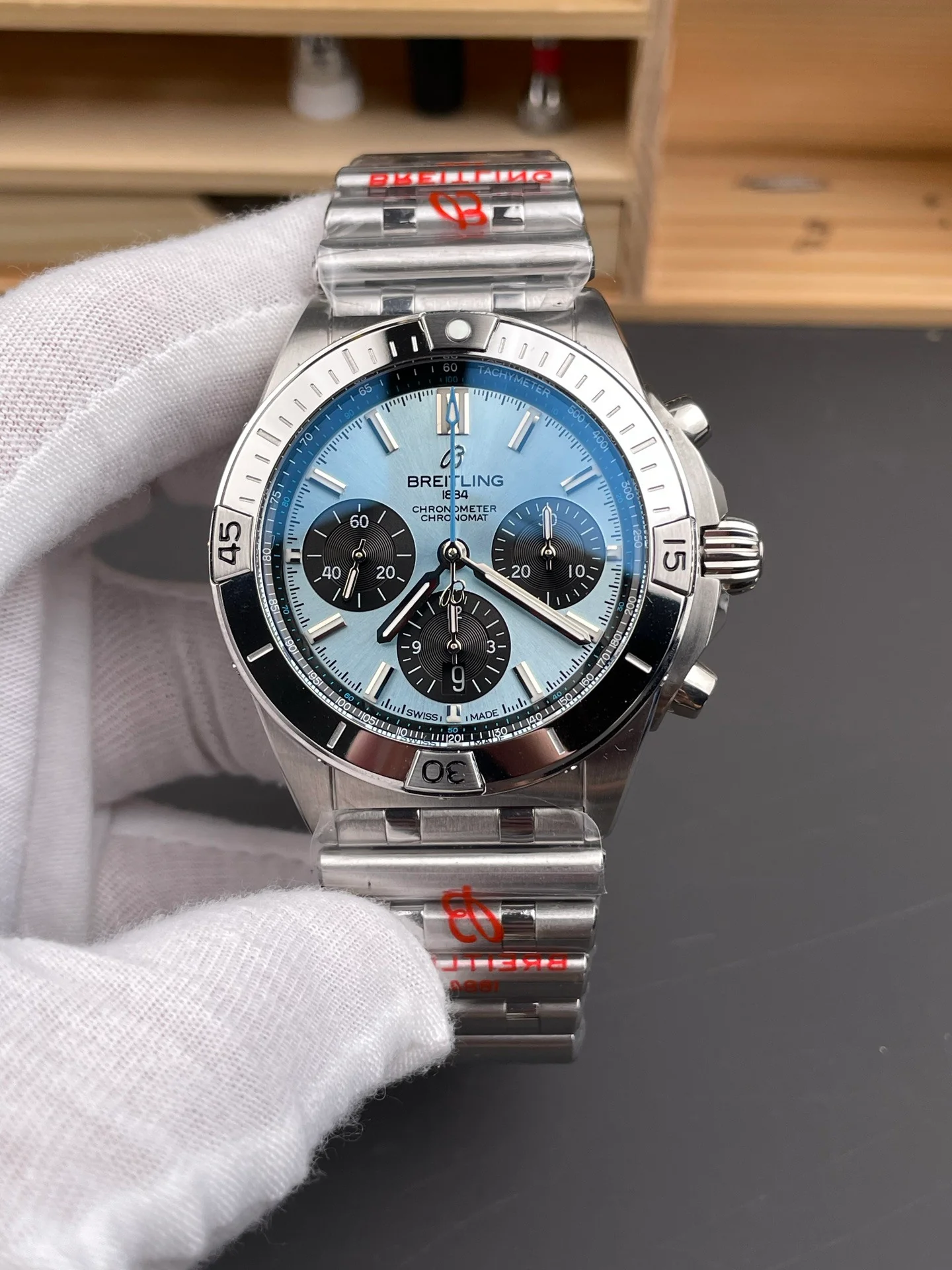 Chronomat B01 Ice Blue Dial