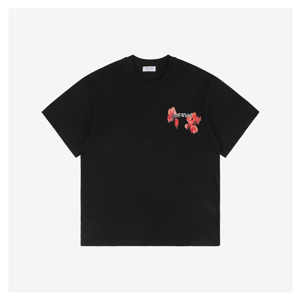 OFF WHITE CO VIRGIL Flowing Watercolor Arrow Graphic T-Shirt