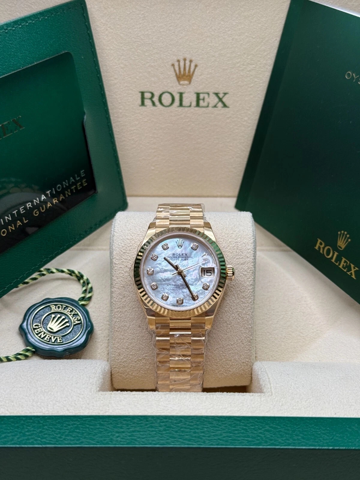 [2026 Mirror Grade]RLX Datejust m278278-0020 White 31mm Dial President Bracelet Watch