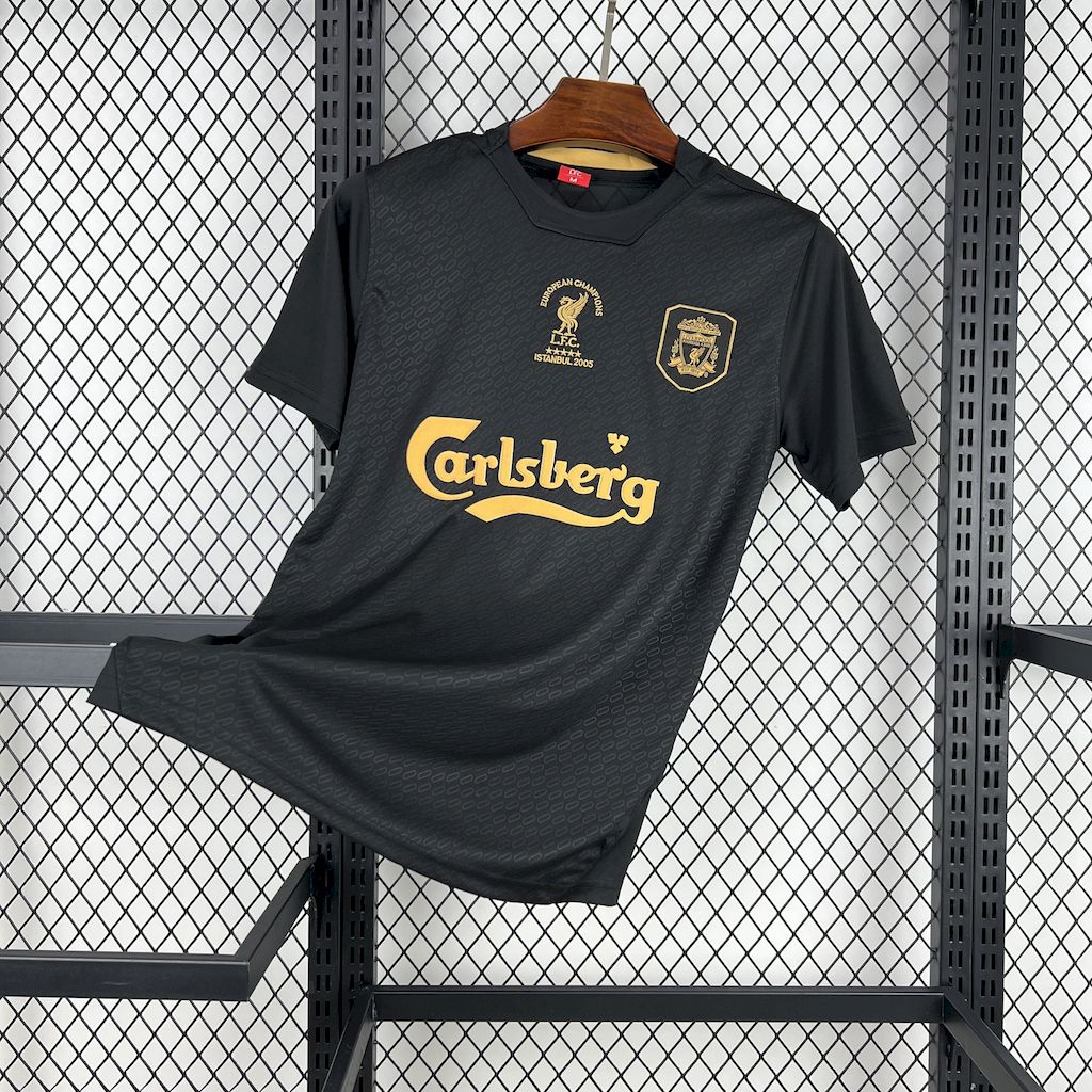 Liverpool Football Jersey 20th Anniversary Istanbul Black Custom Shirt 2025/26
