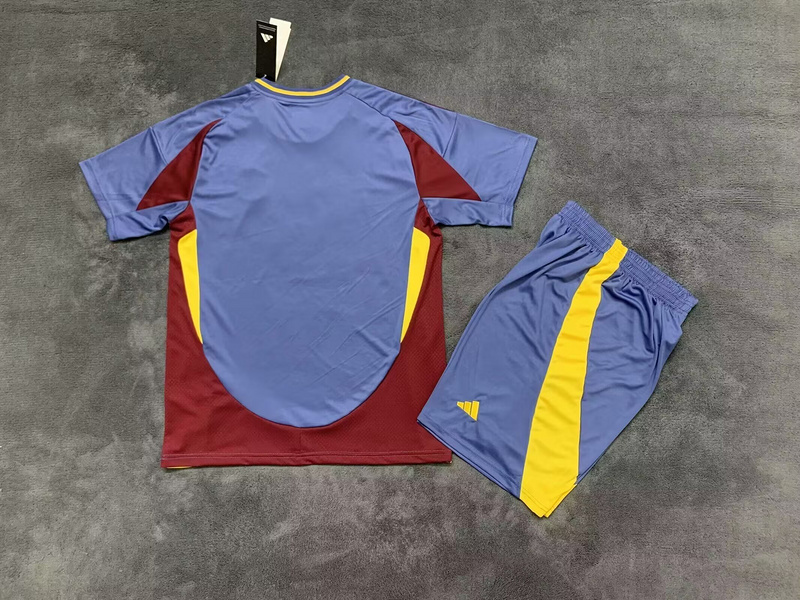 Roma Soccer Jersey Third Away Kids Kit Jersey+Shorts 2024/25