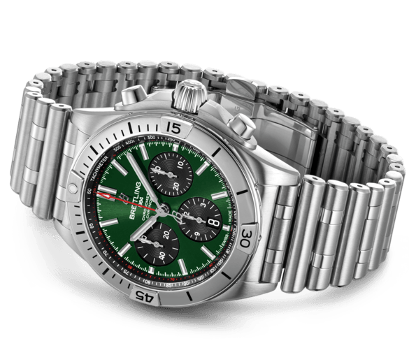 [2026 Mirror Grade]Breitling Watch Chronomat B01 42 Bentley Green Bracelet