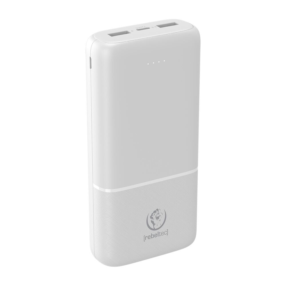 REBELTEC Powerbank Rebeltec P20, 20000 mAh, 10 W, biały