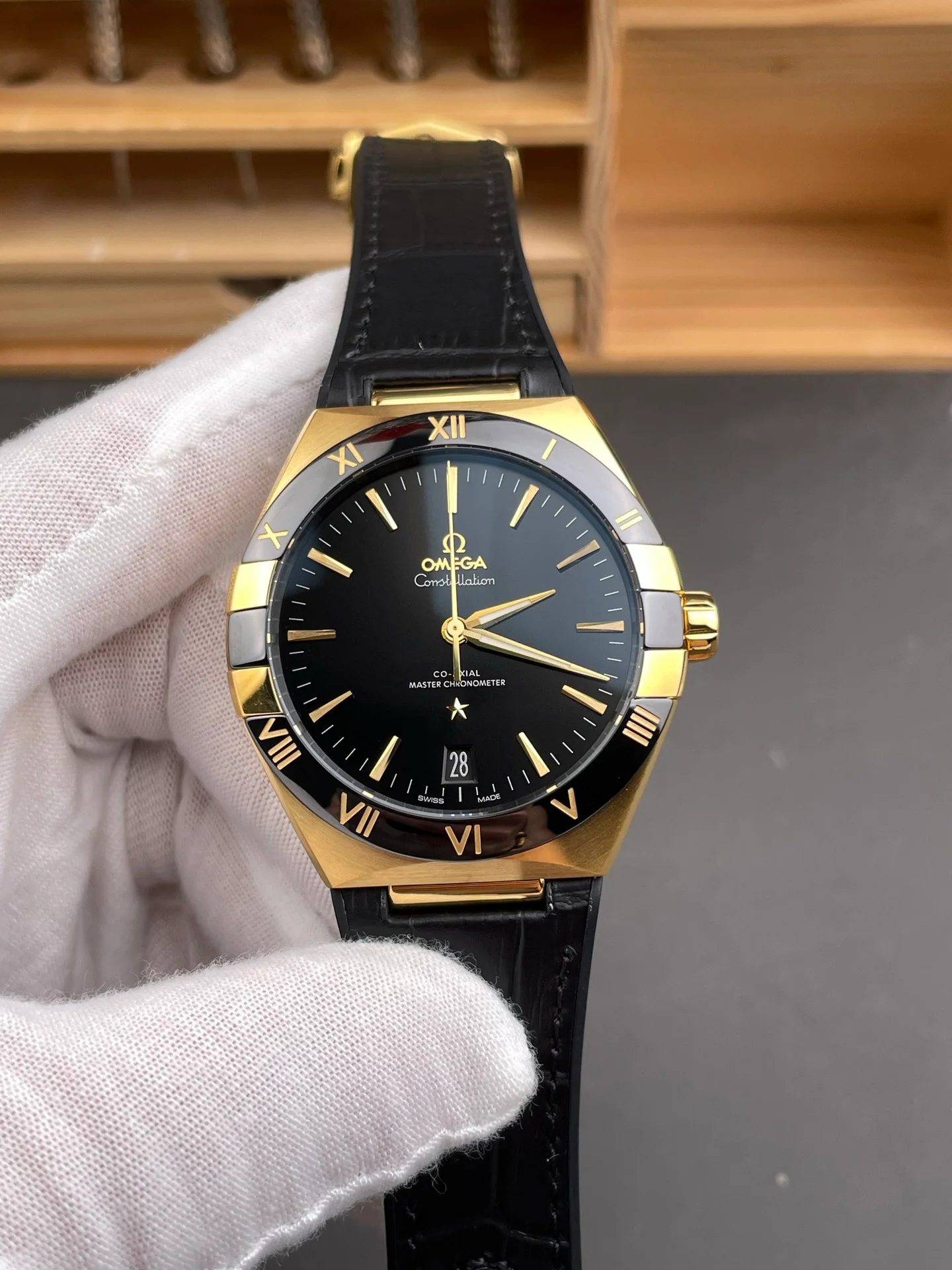5th Gen Constellation Yellow Gold, Black Dial
