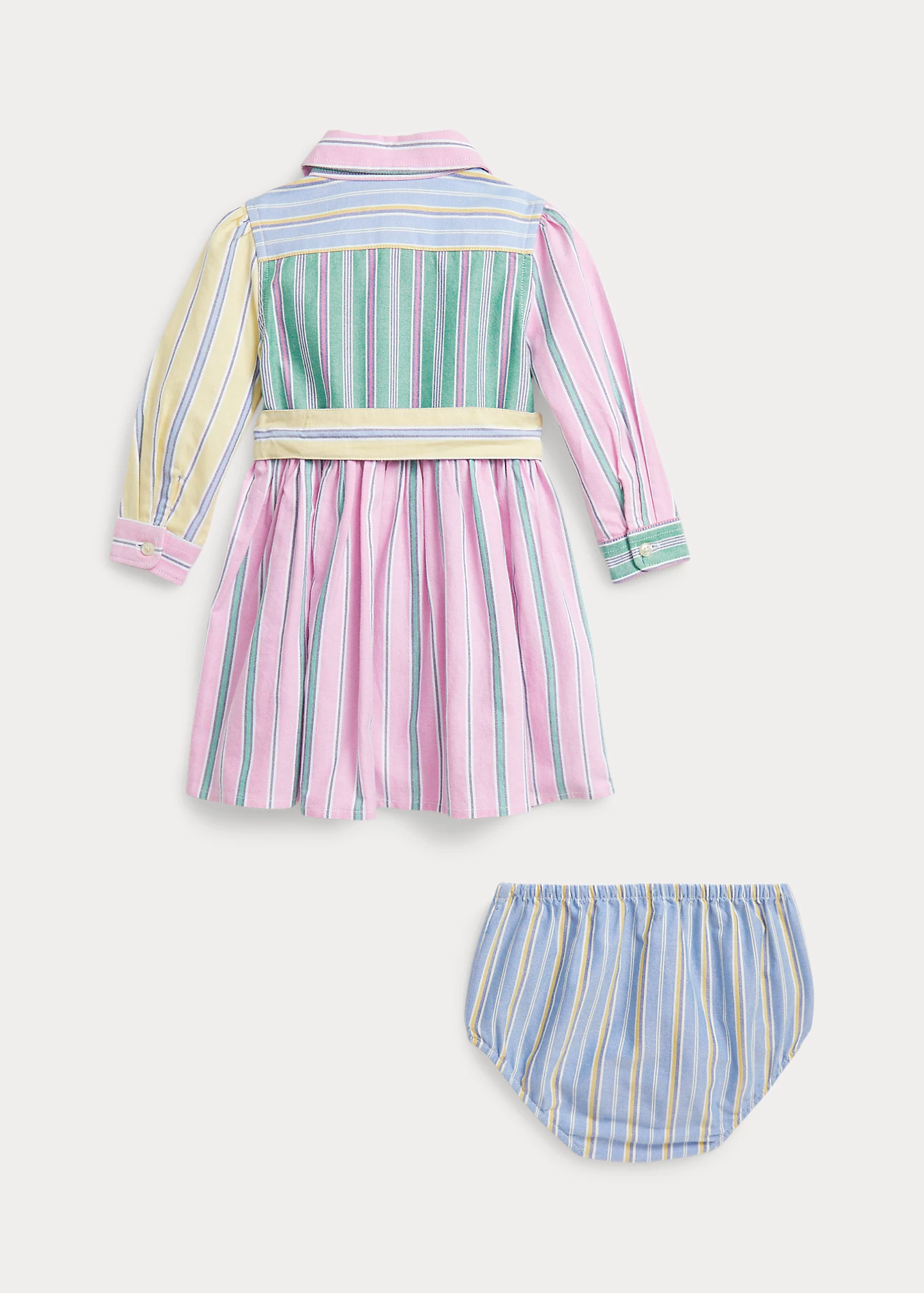 Belted Oxford Fun Shirtdress & Bloomer