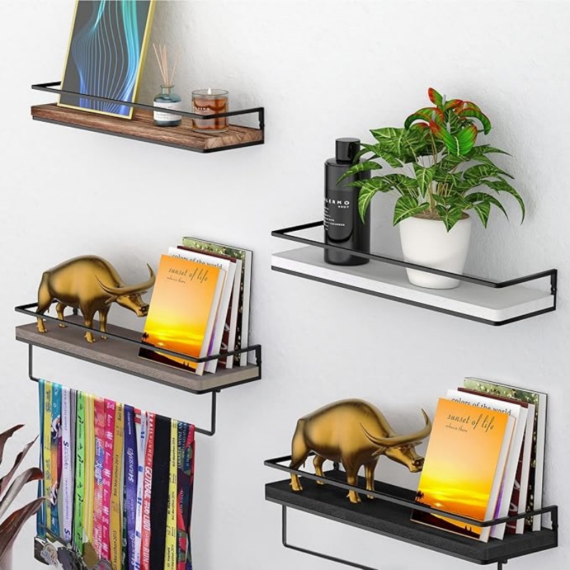 Floating Shelves Wall Mounted Set of 2