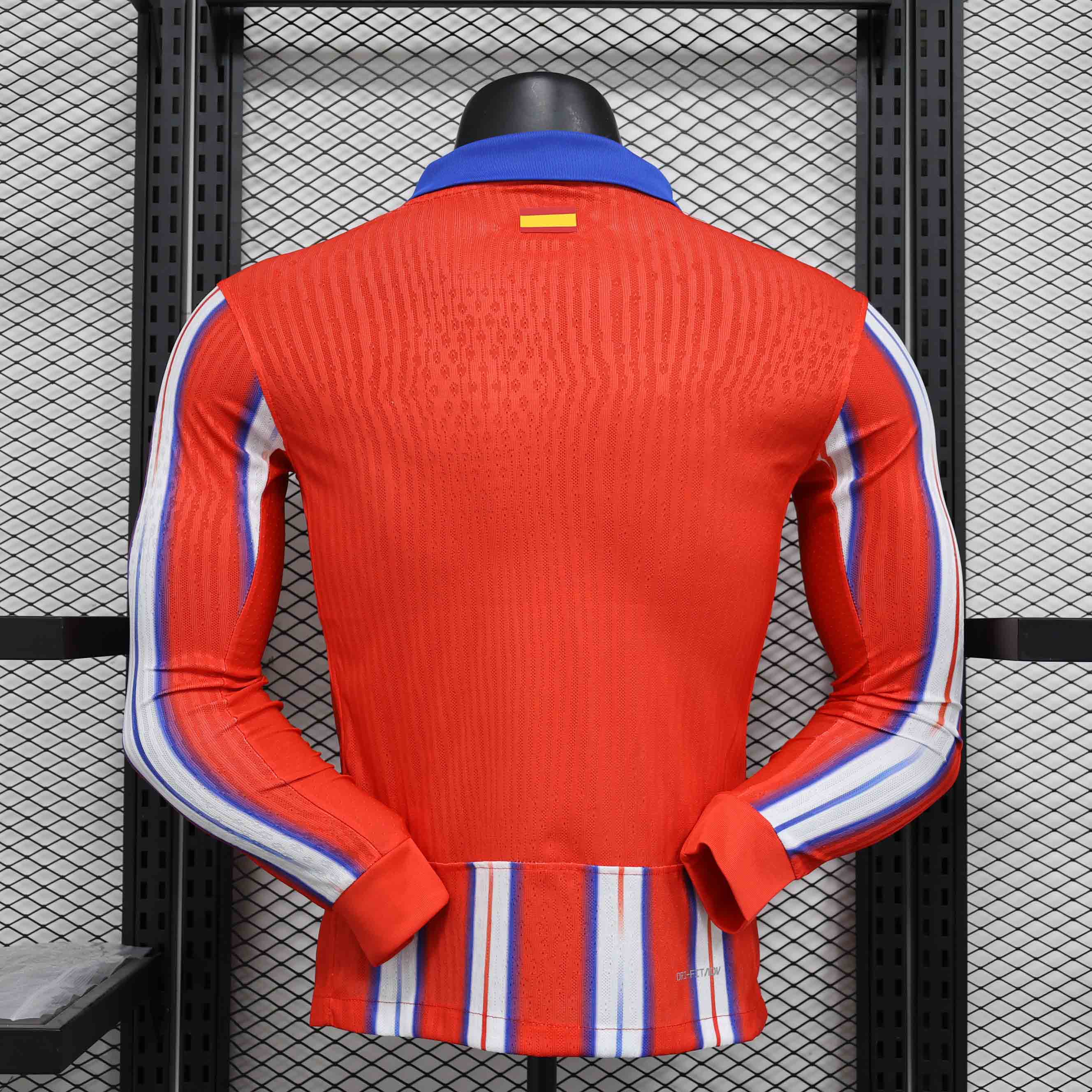 Authentic Soccer Jersey Atletico Madrid Home Long Sleeve Shirt 2024/25