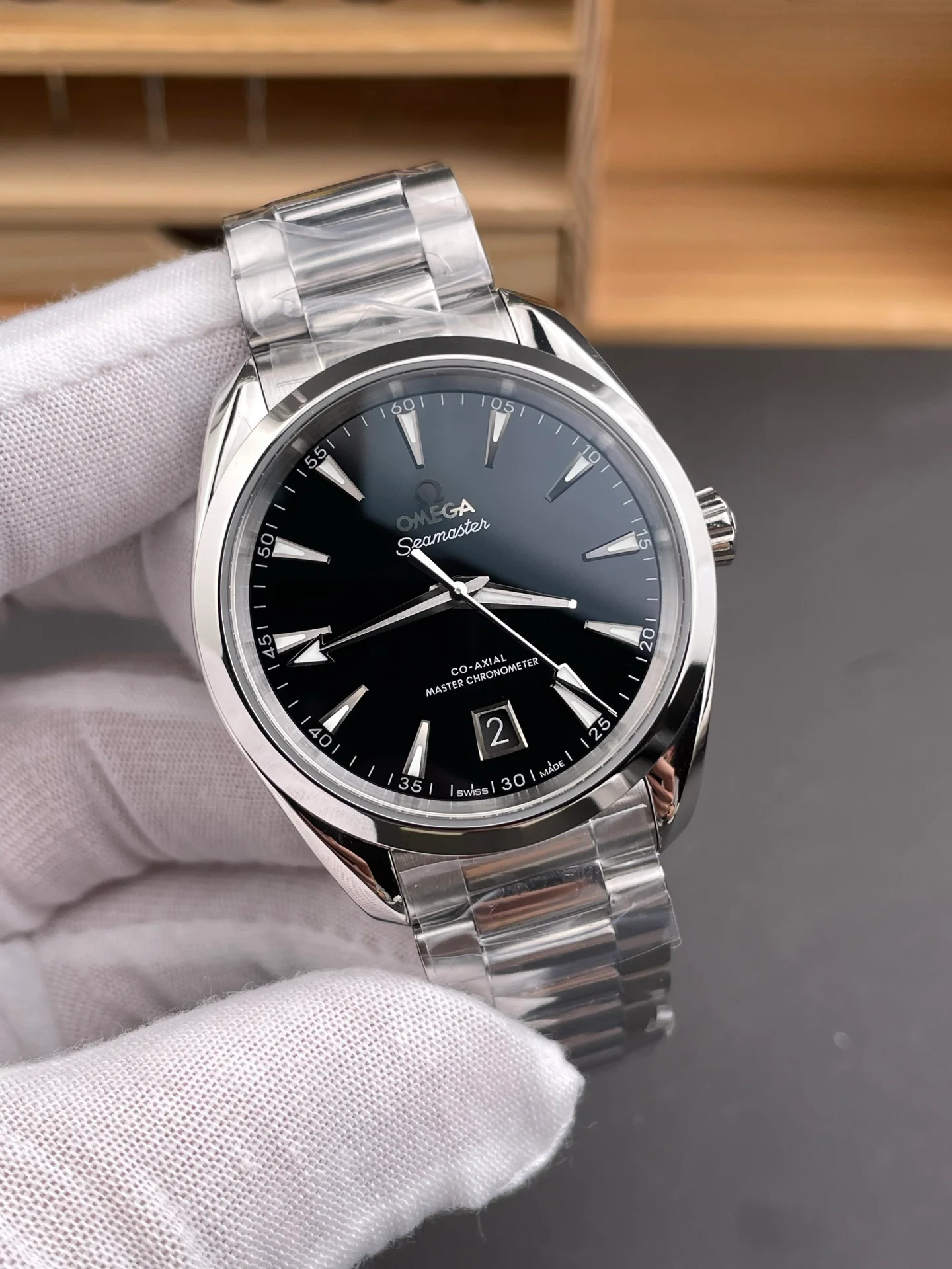 Seamaster 150, Black MOP Dial