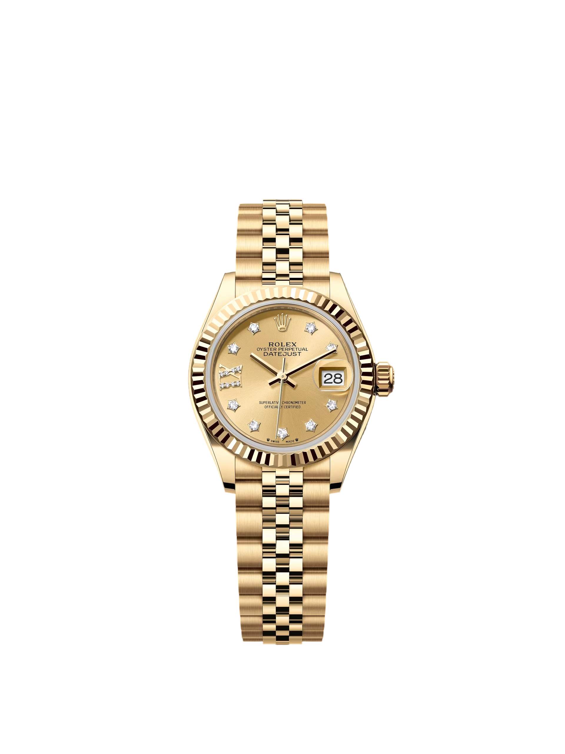[2026 Mirror Grade]RLX Lady-Datejust 28mm 279178  Champagne Diamond Dial