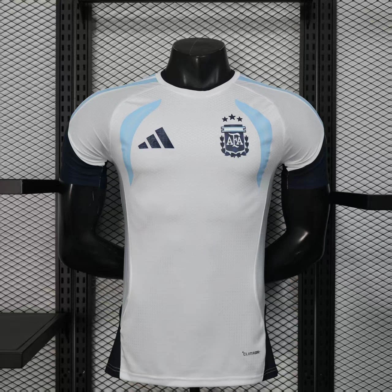 2026 Player Version Argentina National Team Training Suit White Shirt
