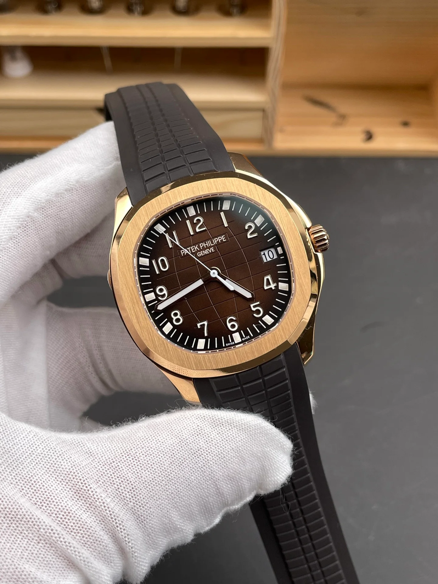 Patek Aquanaut 5167 Rose Gold Coffee Brown Dial V4 Version