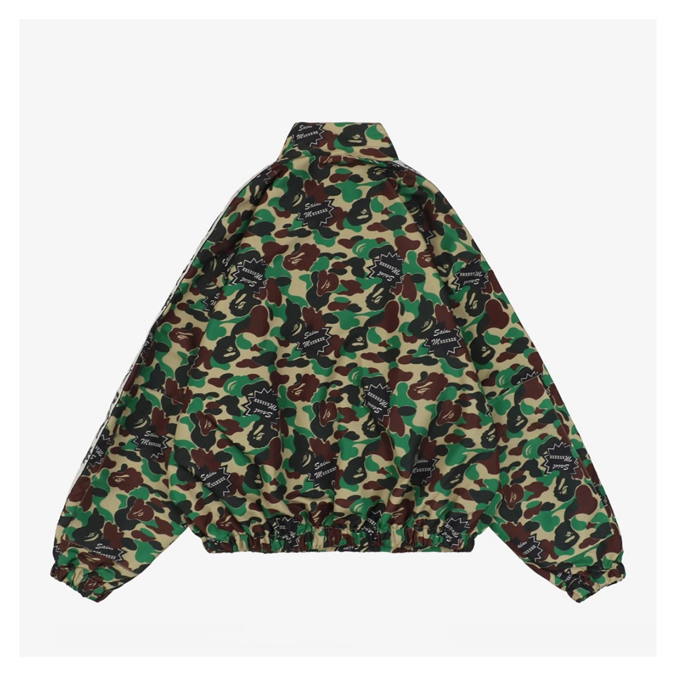 Bape × Saint Michael Co-Branded Tape Camo Jacket
