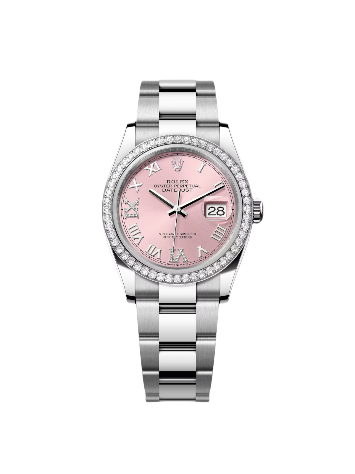 [2026 Mirror Grade]RLX  Datejust 36mm 126284 Pink Dial Jubilee Bracelet
