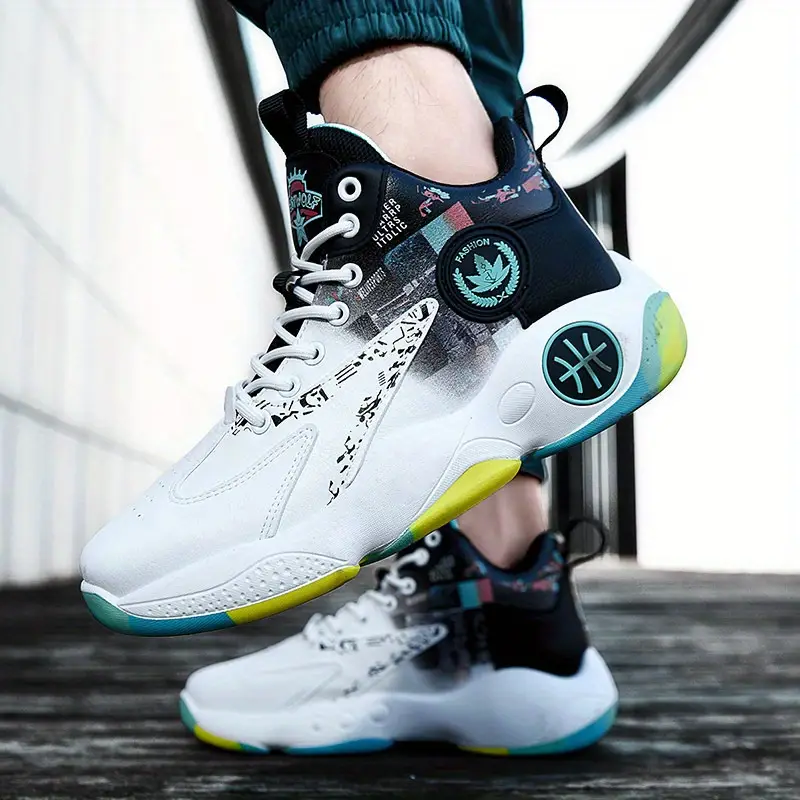 Spring/Summer Mid-Top Basketball Shoes – Breathable Mesh Upper