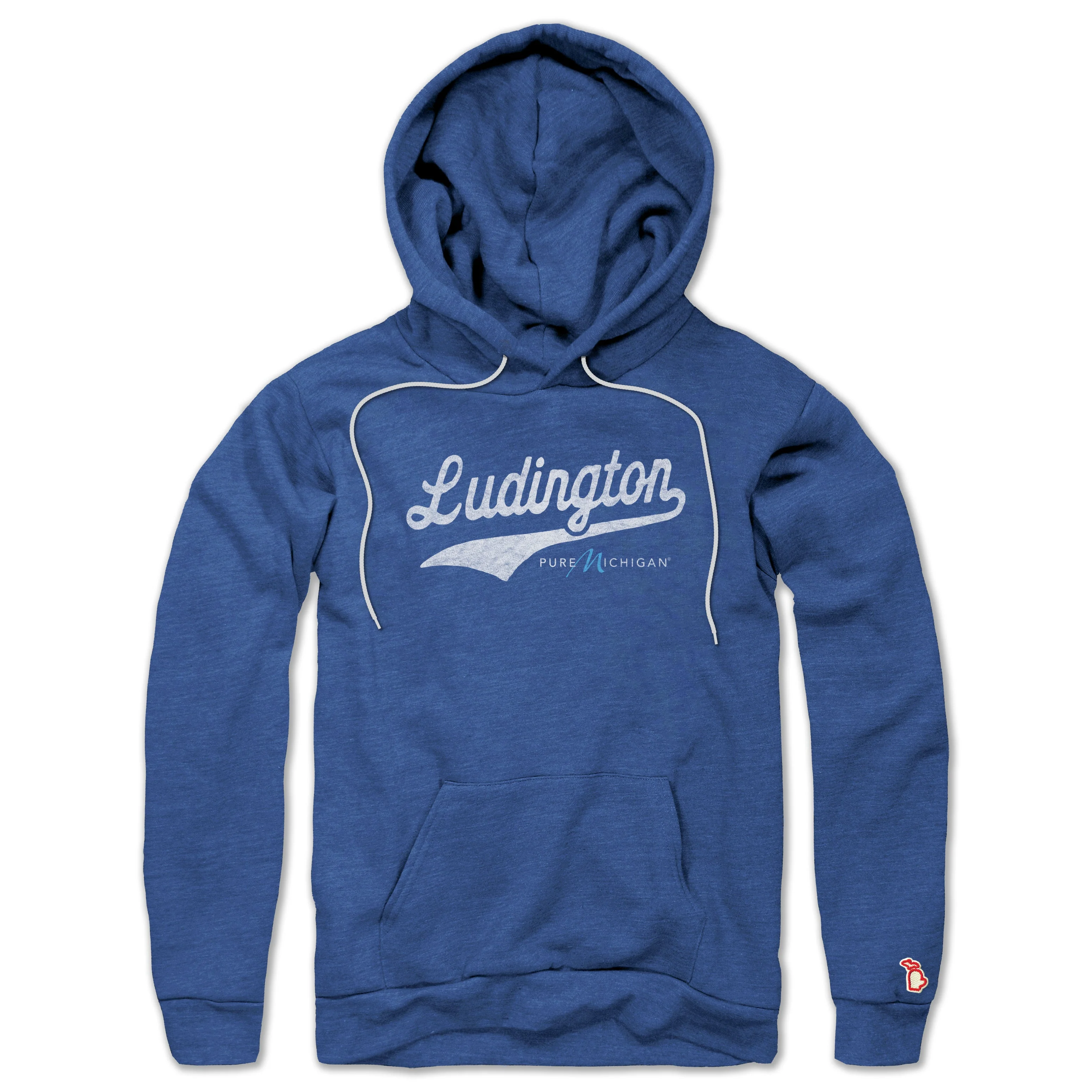 PURE MICHIGAN - LUDINGTON SCRIPT ALL SEASON HOODIE (UNISEX)