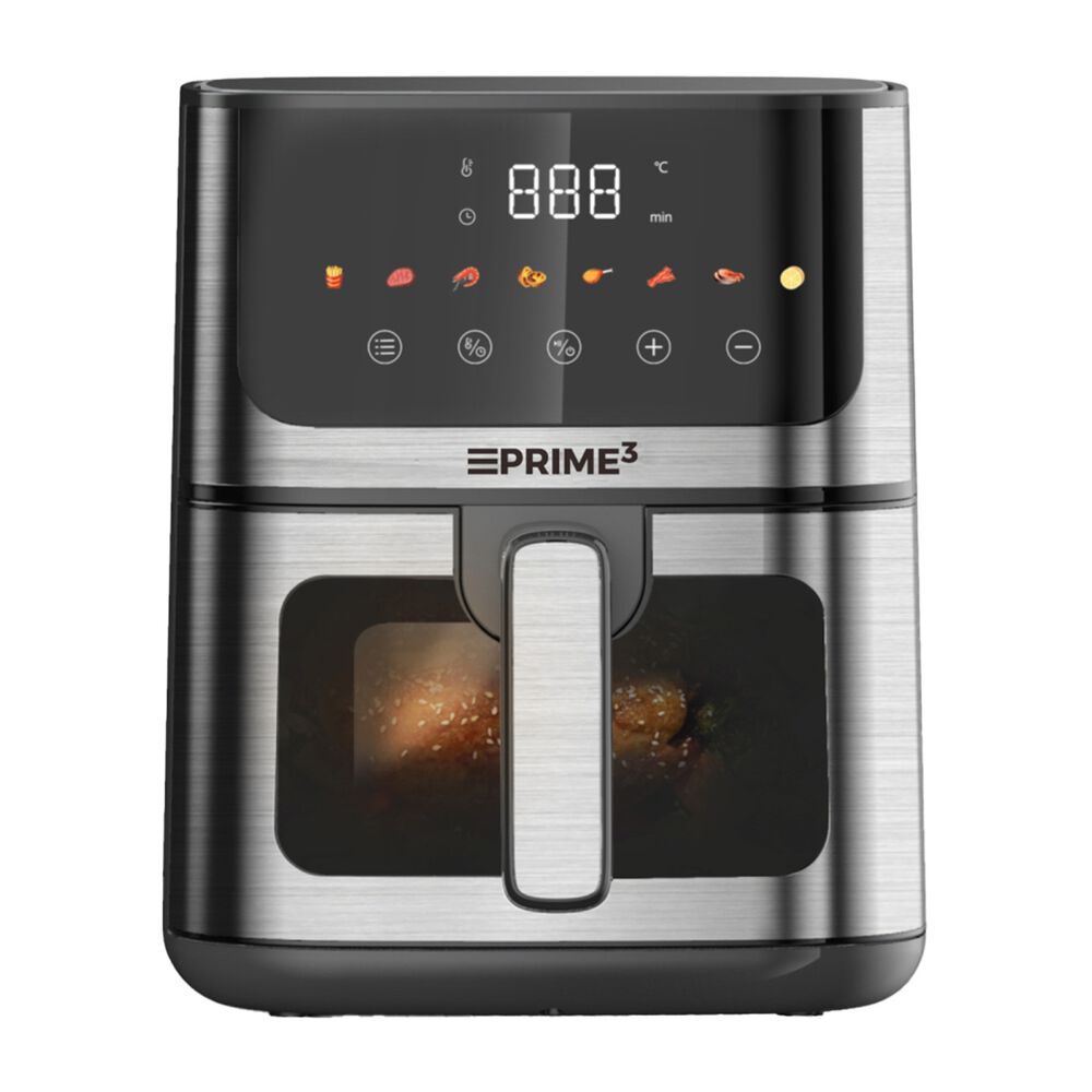 PRIME3 Frytkownica beztłuszczowa z okienkiem Prime3 SAF32, 1400 W, 4,55 l, srebrny