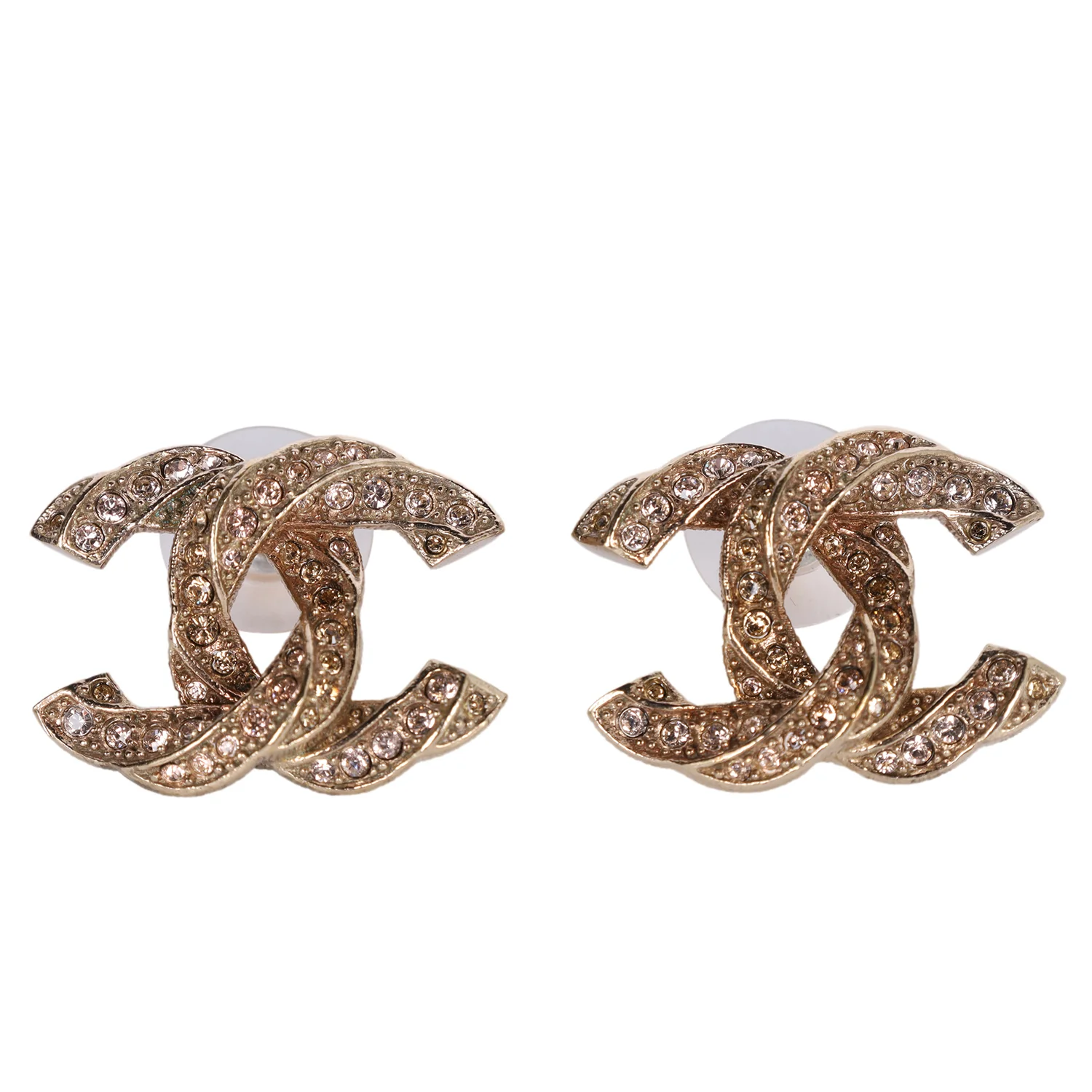 COCO Mark rhinestone earring Metal Ladies