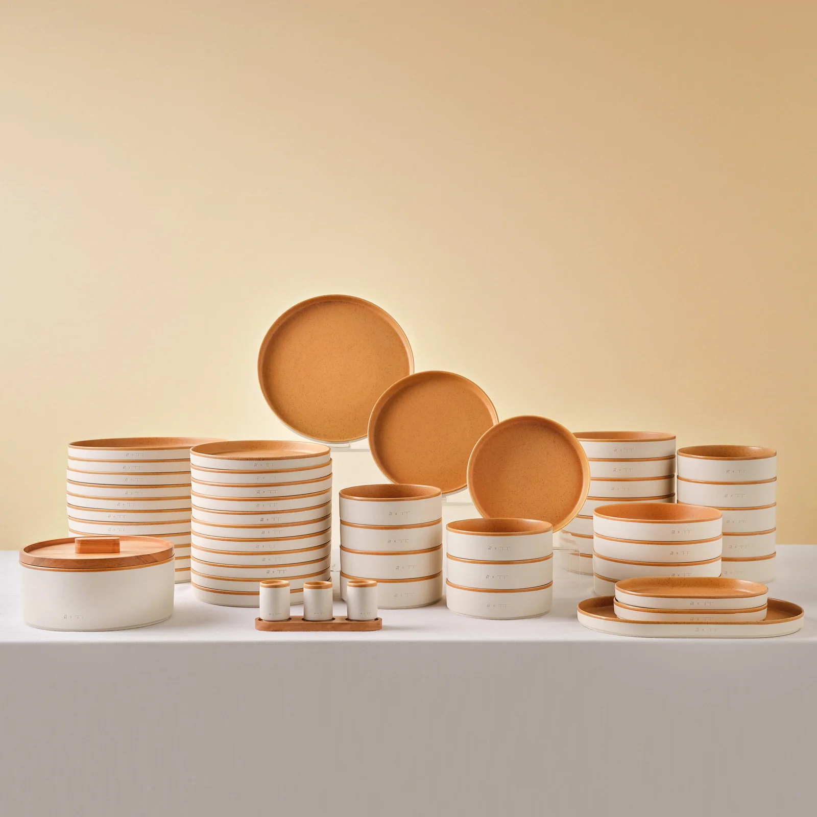 Karaca x Fatih Tutak Earth Collection Service de Table 57 Pièces pour 12 Personnes