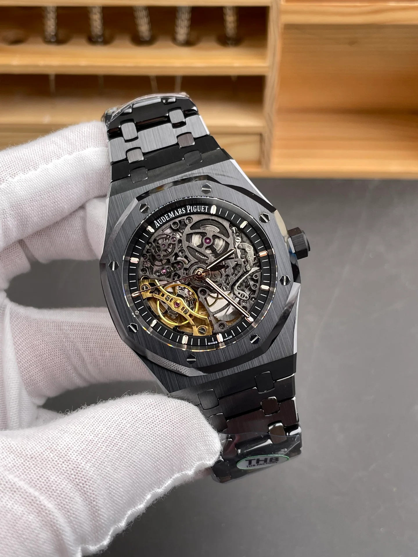 Royal Oak 15416 Black Ceramic Skeleton