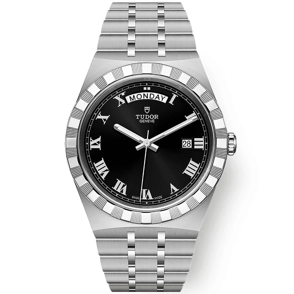[2026 Mirror Grade]TUDOR Royal Date/Day 41mm Black Roman Dial Men's Automatic Watch M28600-0003