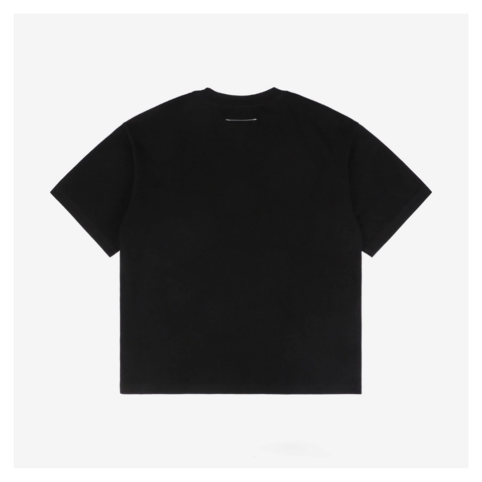 Maison Margiela Inverted Paint-Streak Print T-Shirt (Black/Grey/White)