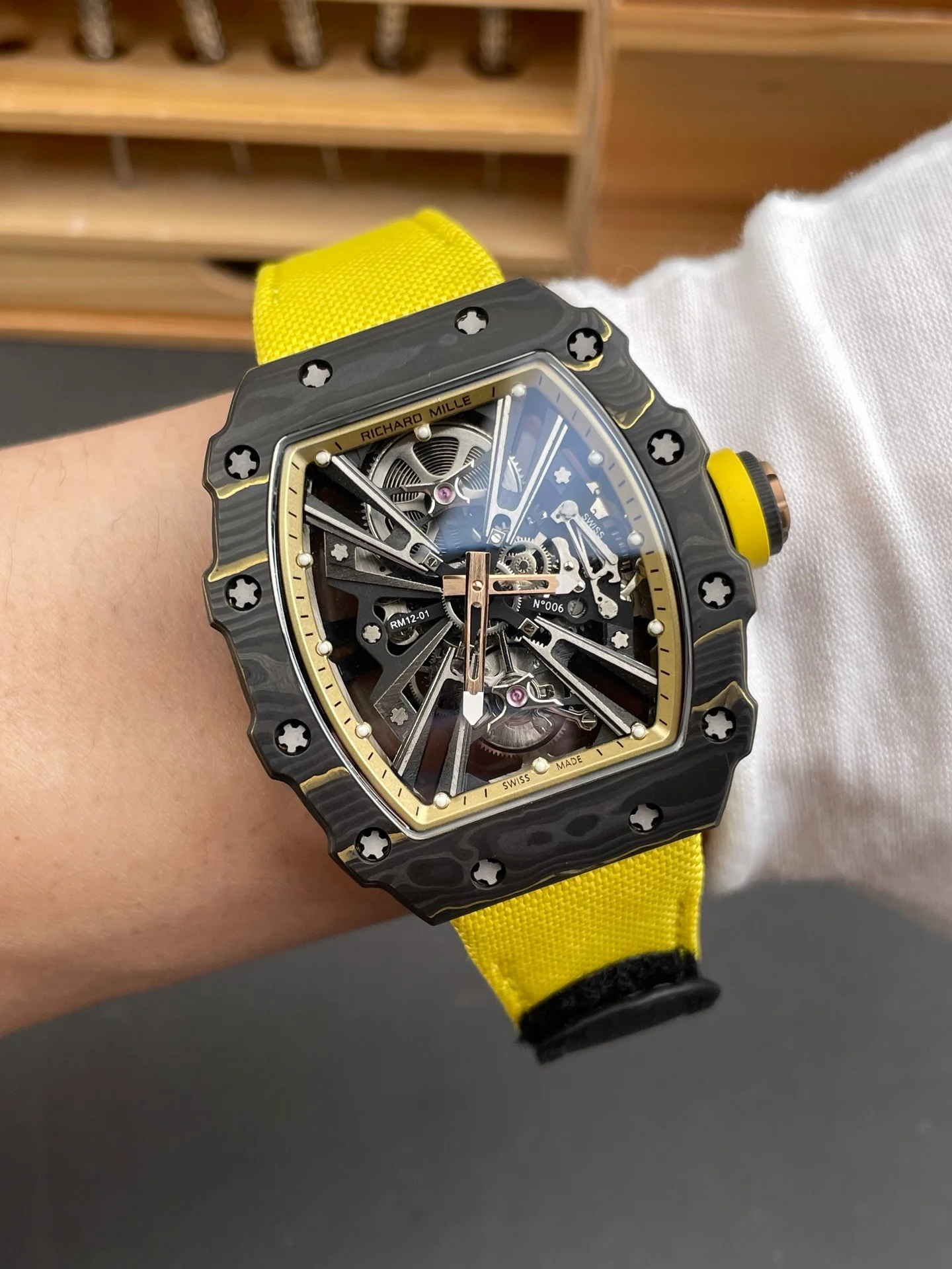 RM12-01 Carbon Fiber Yellow