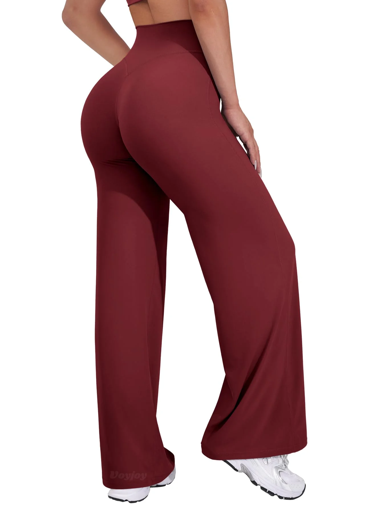 Straight Leggings Bottoms Wide Leg Pants for Women 29"/ 31.5"/33"/35" High Waist Stretch Casual Sweatpants