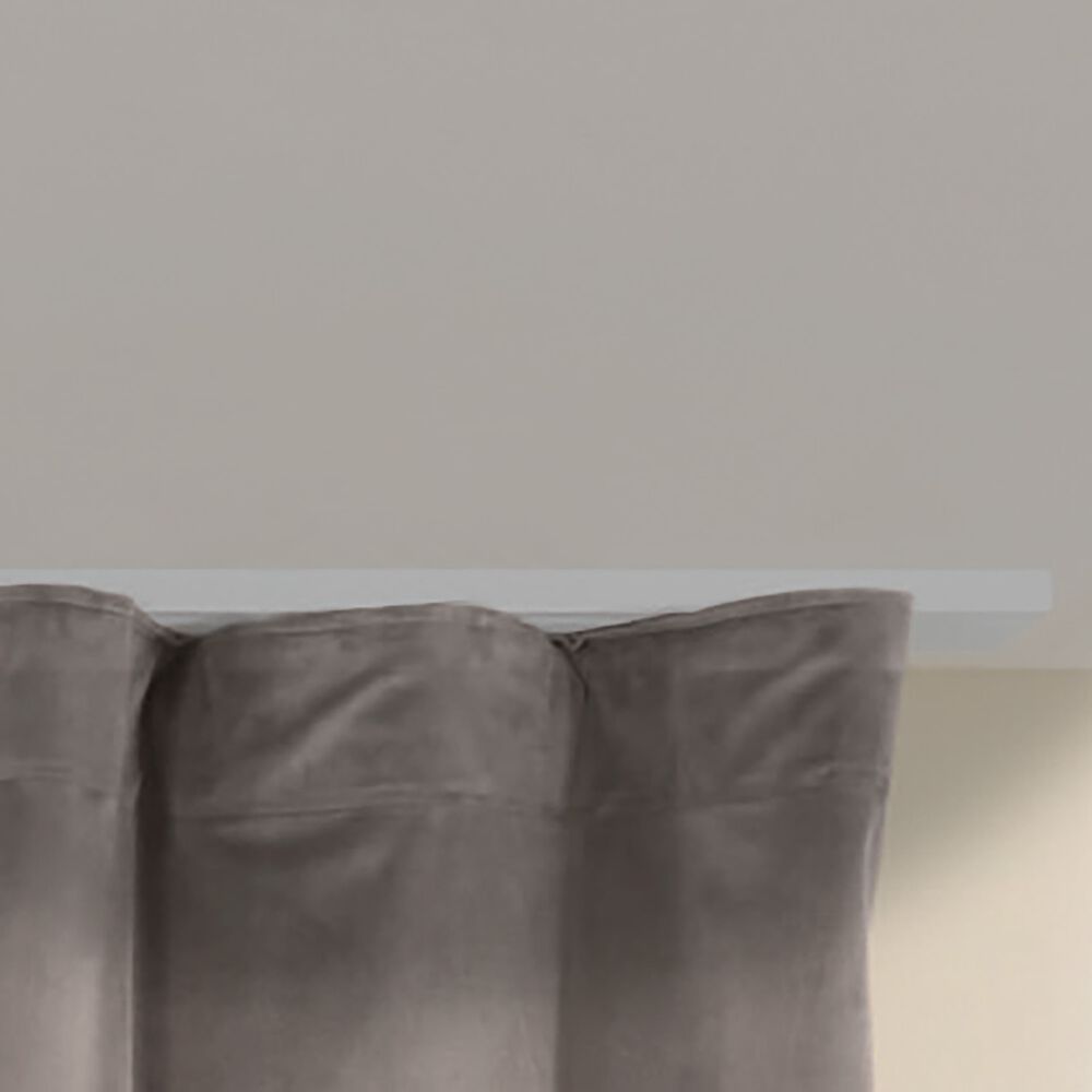 SMUKEE Zasłony na taśmie welwetowe 140 x 250 cm Smukee, 2 szt., szare