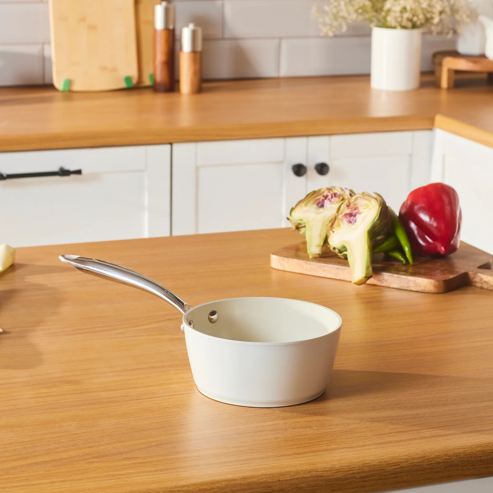 Karaca Swiss Crystal Almond Cream, Casserole, 16cm