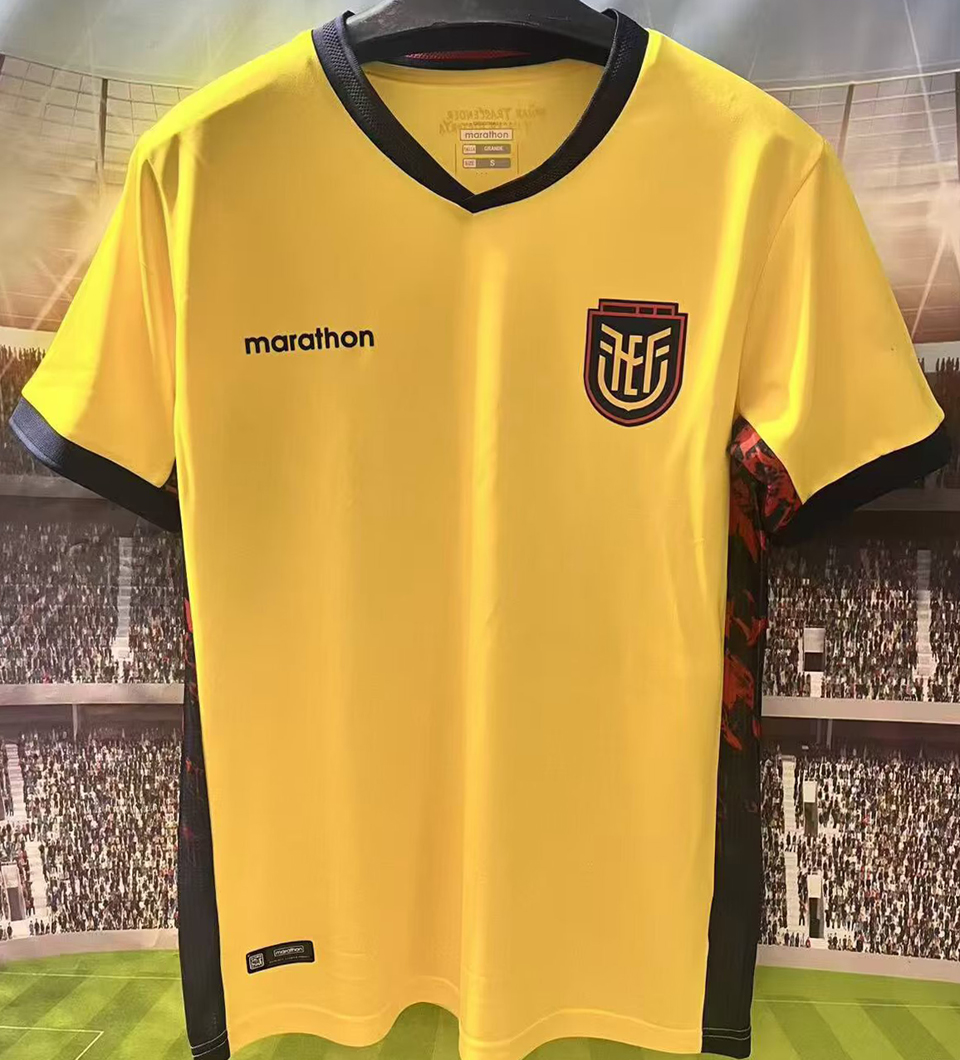2026/27 Ecuador Home Yellow Fans Soccer Jersey