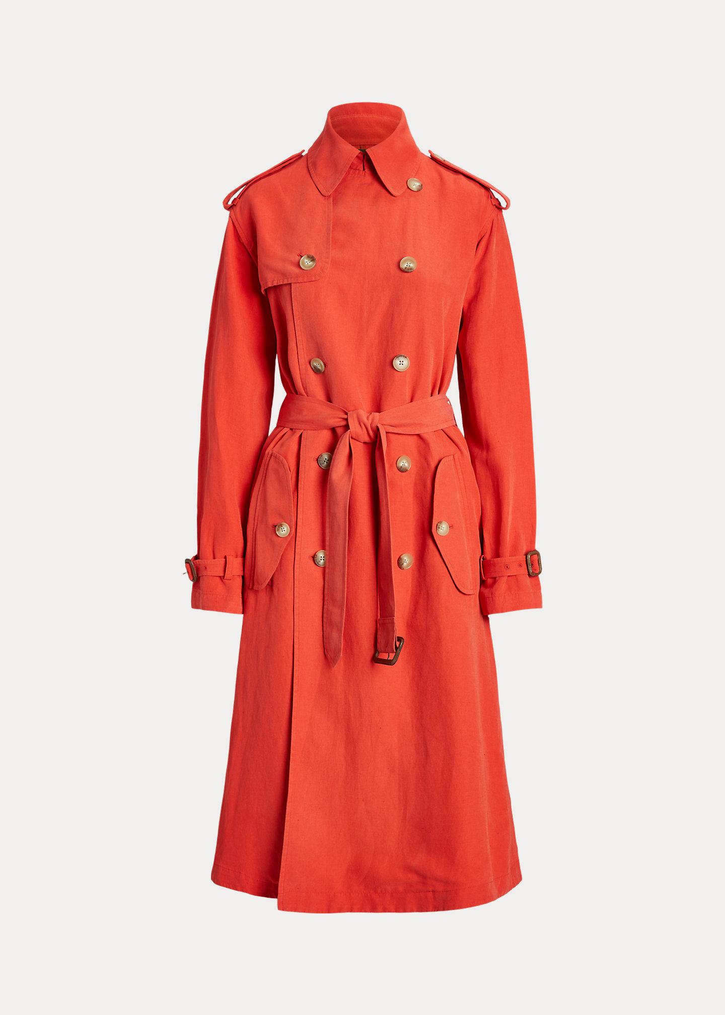 Silk-Blend Trench Coat