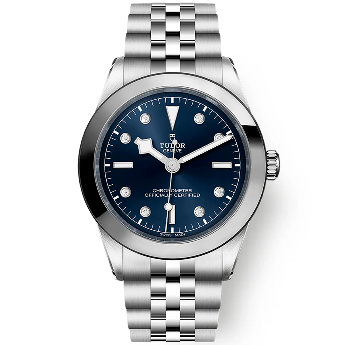 [2026 Mirror Grade]Black Bay 39mm Blue Diamond Set Dial Men's Bracelet Watch